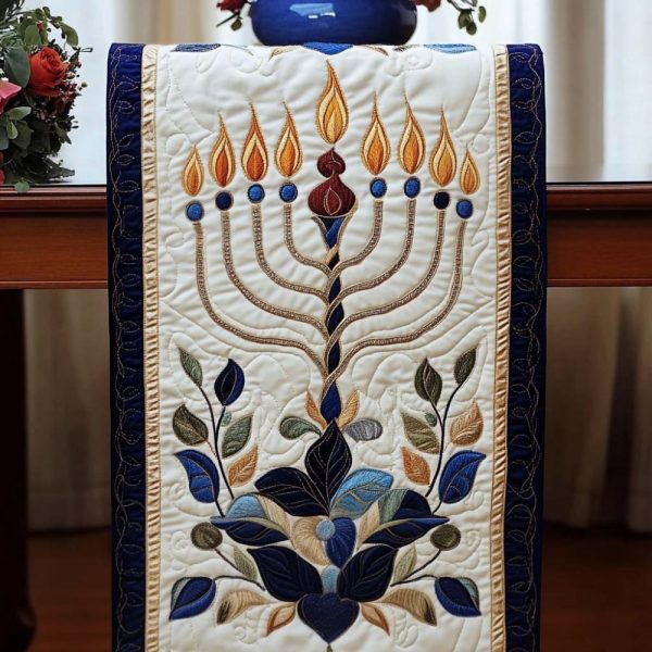 Radiant Harmony Quilted Table Runner
