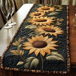 Radiant Petals Quilted Table Runner