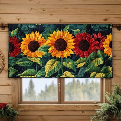 Radiant Petals Quilted Valance
