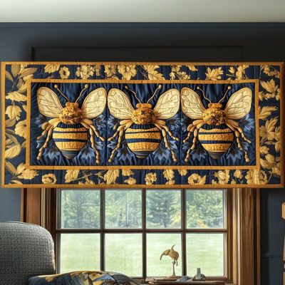 Regal Swarm Quilted Valance