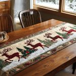 Reindeer Parade Quilted Table Runner
