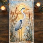 River Blossom Quilted Table Runner