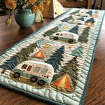 Rolling Campers Quilted Table Runner