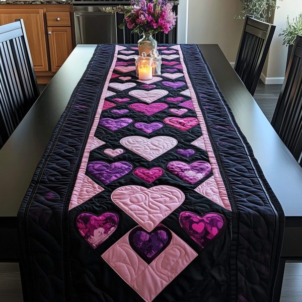 Romantic Reflections Quilted Table Runner