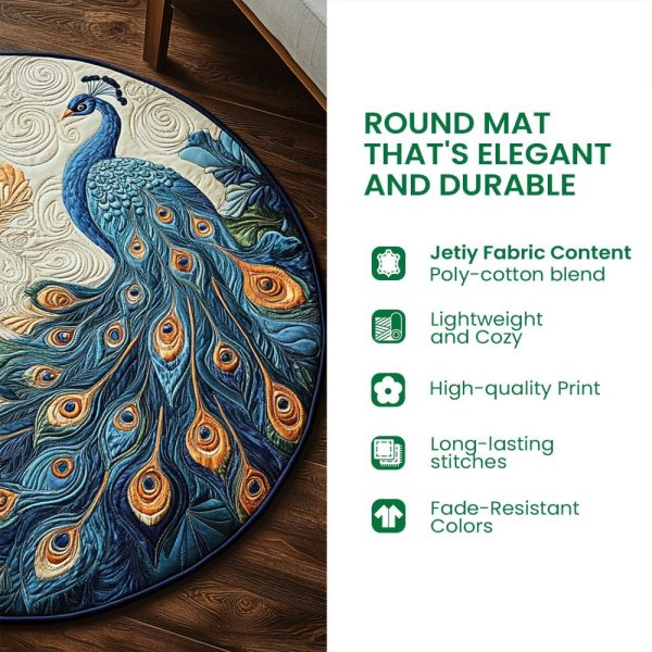 Mossy Stag Pit Quilted Round Mat