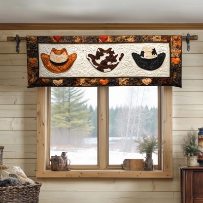 Rustic Boots Quilted Valance