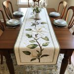 Rustic Magnolia Bloom Quilted Table Runner