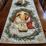 Sacred Birth Quilted Table Runner