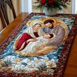 Nativity Quilted Table Runner