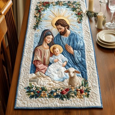 Sacred Presence Quilted Table Runner