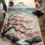 Sakura In Bloom Quilted Table Runner