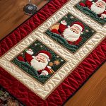 Santa Smiles Quilted Table Runner