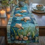 Seagrass Sanctuary Quilted Table Runner