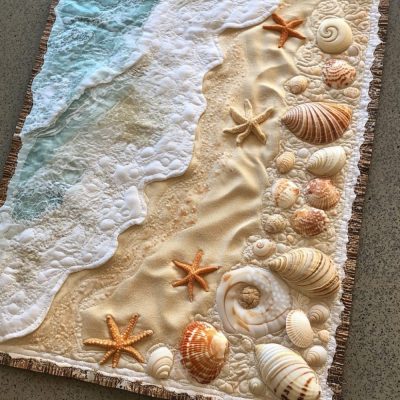Seashell Dream Quilted Table Runner