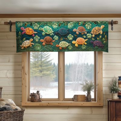 Seaside Wander Quilted Valance