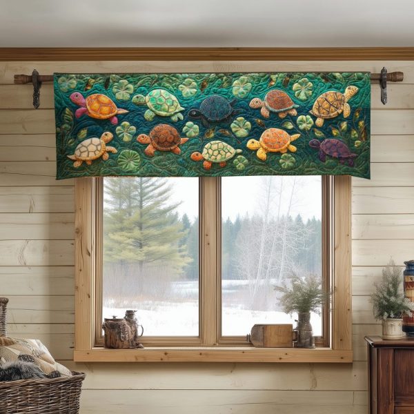 Seaside Wander Quilted Valance