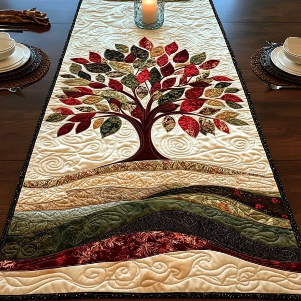 Seasons Alive Quilted Table Runner