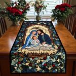 Nativity Quilted Table Runner