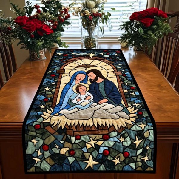 Nativity Quilted Table Runner