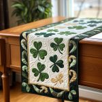 Shamrock Goldkeeper Quilted Table Runner