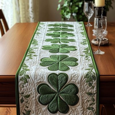 Shamrock Path Quilted Table Runner