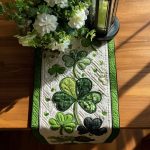 Shamrock Serenity Quilted Table Runner