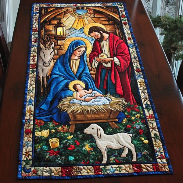 Shepherd Wonder Quilted Table Runner