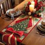 Silent Evergreen Quilted Table Runner