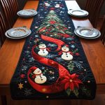 Snowman Delight Quilted Table Runner