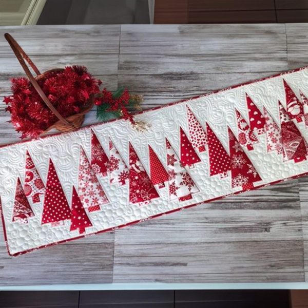 Snowy Eve Quilted Table Runner