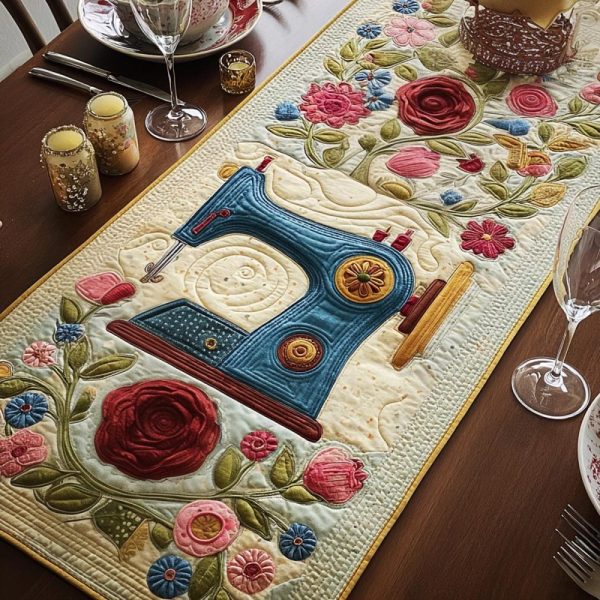 Soft Iron Quilted Table Runner