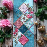 Soft Morning Roses Quilted Table Runner