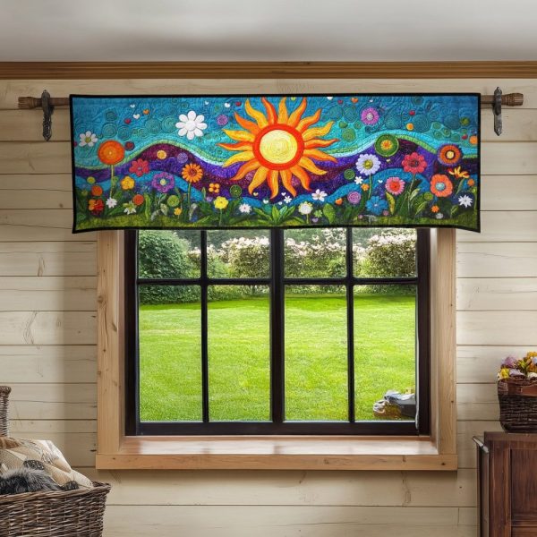 Solar Reverie Quilted Valance