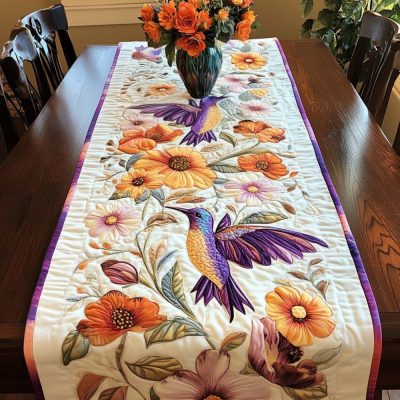 Songbird Charm Quilted Table Runner