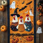 Spooky Chicken Quilted Table Runner