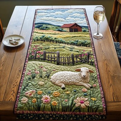 Spring Bloom Quilted Table Runner