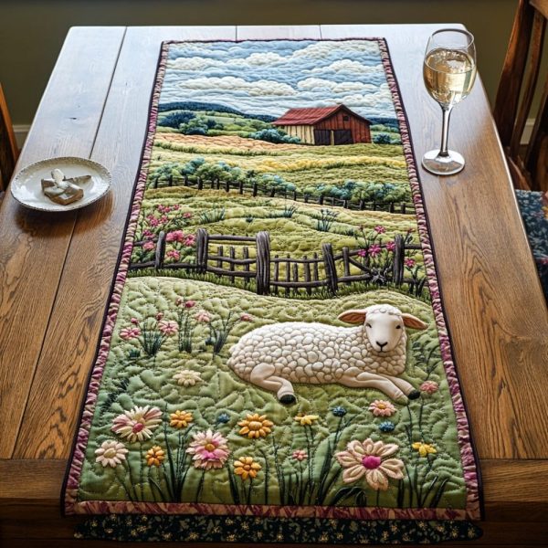 Spring Bloom Quilted Table Runner