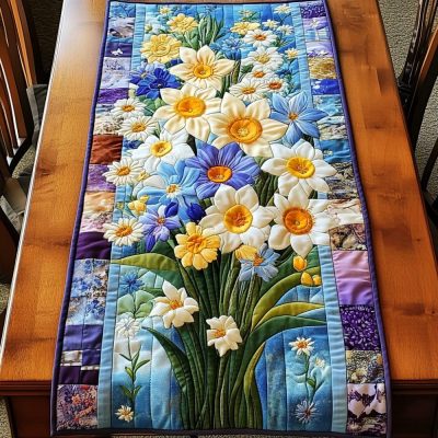 Spring Charm Quilted Table Runner