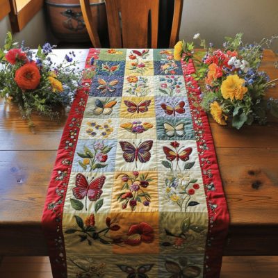 Springtime Soar Quilted Table Runner