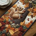 Squirrel Harvest Quilted Table Runner