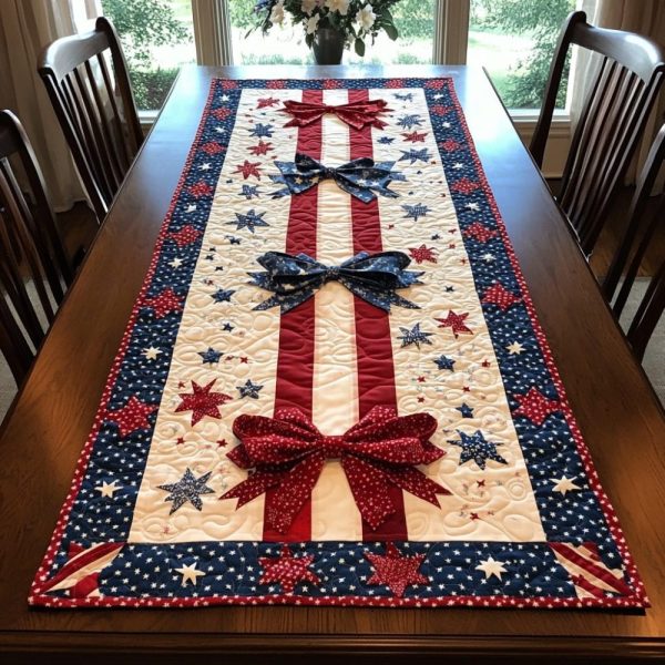 Star Trail Quilted Table Runner