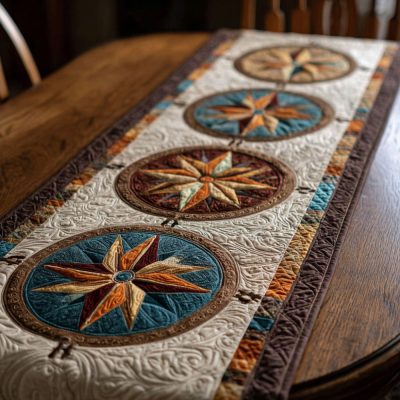 Starbound Trails Quilted Table Runner