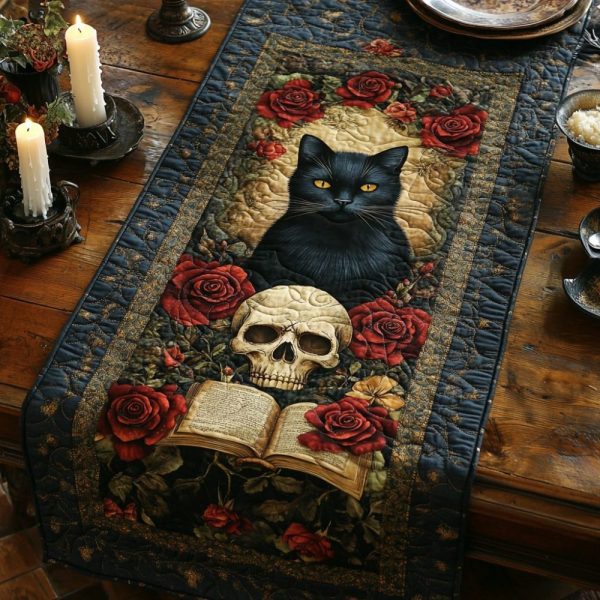 Starry Whiskers Quilted Table Runner