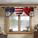 Stars And Daisy Love Quilted Valance