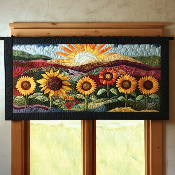 Summer Breeze Trail Quilted Valance