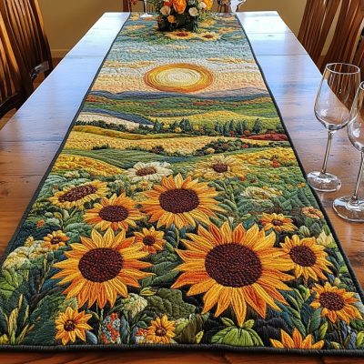 Summer Solace Quilted Table Runner