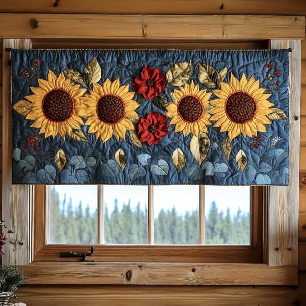 Sunlit Whispers Quilted Valance