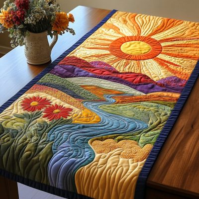 Sunrise Valley Quilted Table Runner