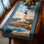 Sunset Lighthouse Quilted Table Runner