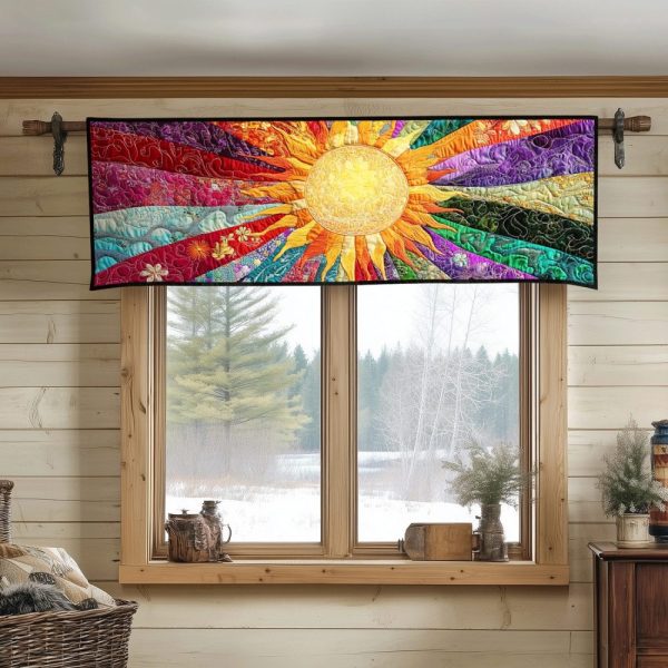 Sunshine Bliss Quilted Valance